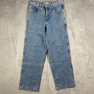 Guess Jeans‎ Straight Leg Men 30(29)x32(31.5) Blue Vintage Made in USA 10133-32
